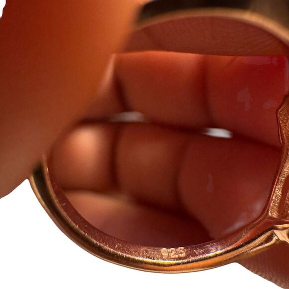 Elegant Sterling Silver Rose Gold plated Ring - Picture 3 of 4